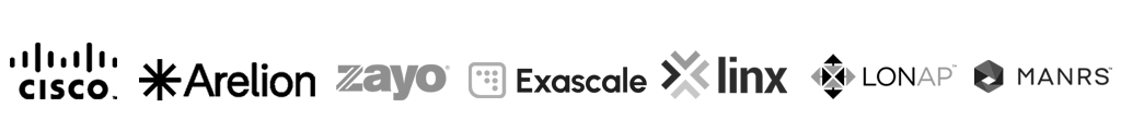 Cisco, Arelion, Zayo, Exascale, LINX, LONAP, MANRS